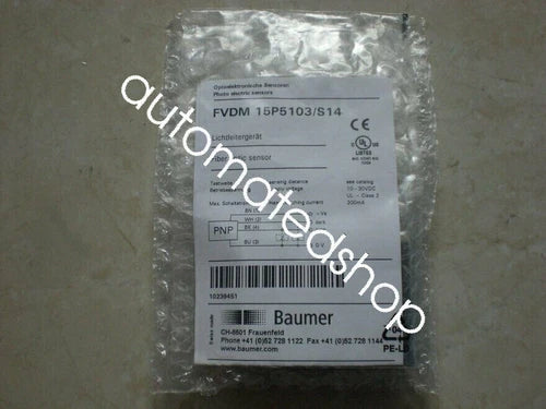 1PC NEW Baumer Fiber Optic Sensor FVDM 15P5103/S14 Shipping DHL or FedEX #F3