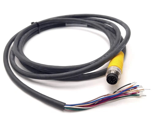 Turck BSM 12-001-3 Connector Cable M16 Versafast 12 Pin Male to Leads, 3m Length