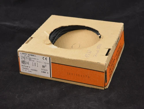 Ca. 100 Meter LAPP Kabel Black H05V-K 4510013  (1x1 mm?) | Restmenge neu