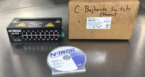 N-TRON 517FX-ST Industrial Ethernet Switch 17 Ports 10-30V DC 1.0A    3B-10
