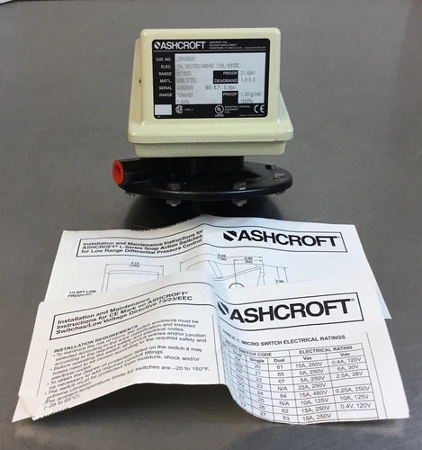 Ashcroft Pressure Switch  LDSN4GB25  125/250/480 VAC  30