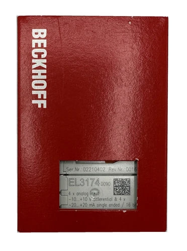 Beckhoff - Terminal EtherCAT - Entrada 4CH, multifuncional - EL3174 - NOVO
