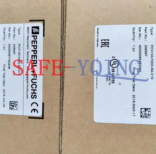 One Pepperl+Fuchs PCV100-F200-R4-V19 236997 Optical code reader New