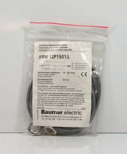 Baumer IFRM 12P1501/L induktiver N?herungsschalter Sensor Neu OVP