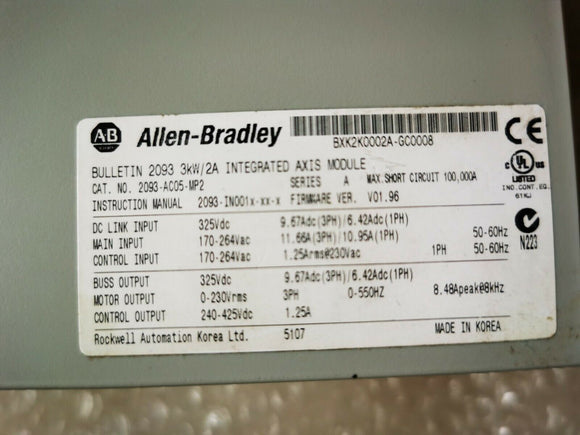 Аллен Брэдли 2093-ac05-mp2 2093ac05mp2