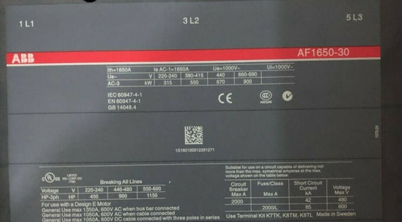 ABB AF1650-30-11 / 100-250VAC