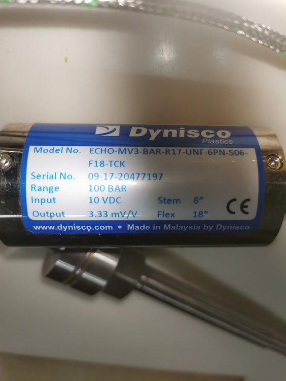 DYNISCO  ECHO-MV3-BAR-R17-UNF-6PN-S06-F18-TCK  NEW