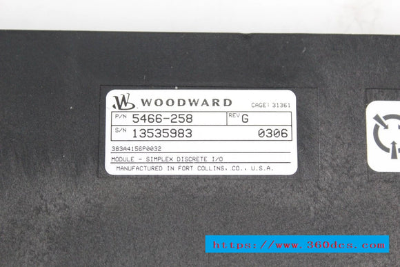 woodward 5466-258 used 5466258