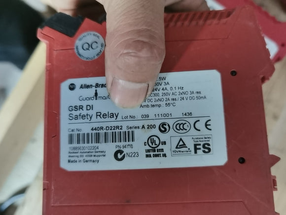1PC used Rockwell 440R-D22R2 GSR DI