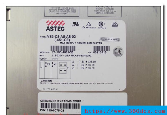 ASTEC VS3-C8-A8-A8-02 VS3C8A8A802