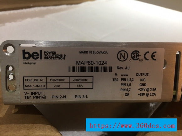Mapa de POWER ONE 80-1024 nuevo mapa 801024