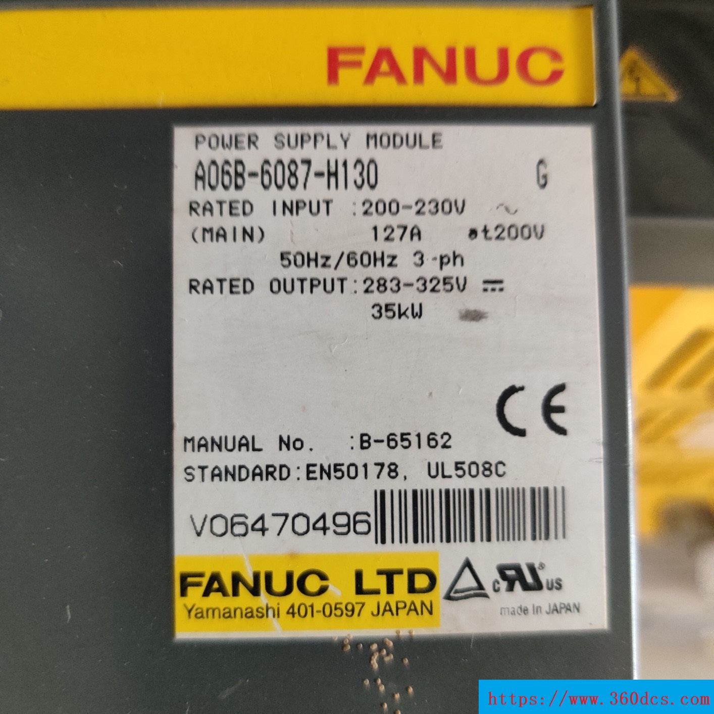 FANUC A06B-6087-H130 A06B6087H130 – 360DCS