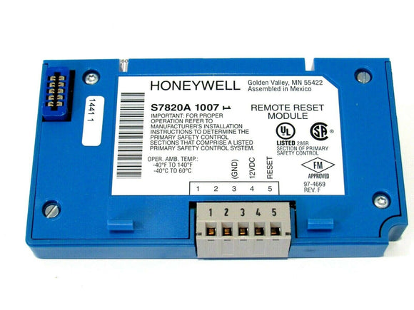 honeywell S7820A-1007