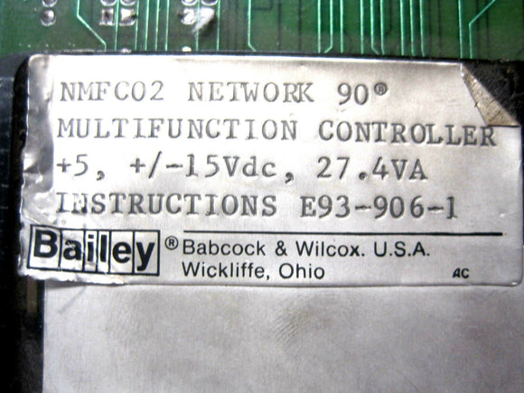 BAILEY CONTROLS NMFC-02 new