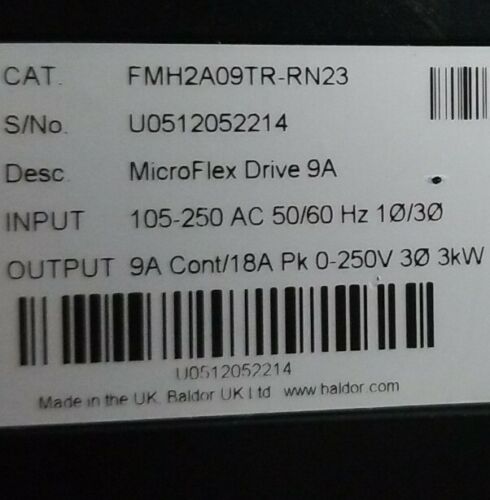 BALDOR FMH2A09TR-RN23