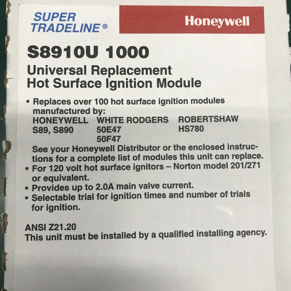 HONEYWELL s8910u1000